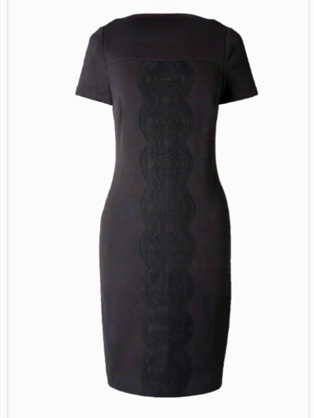 Boden Ponté Lace Panel Dress, 8L